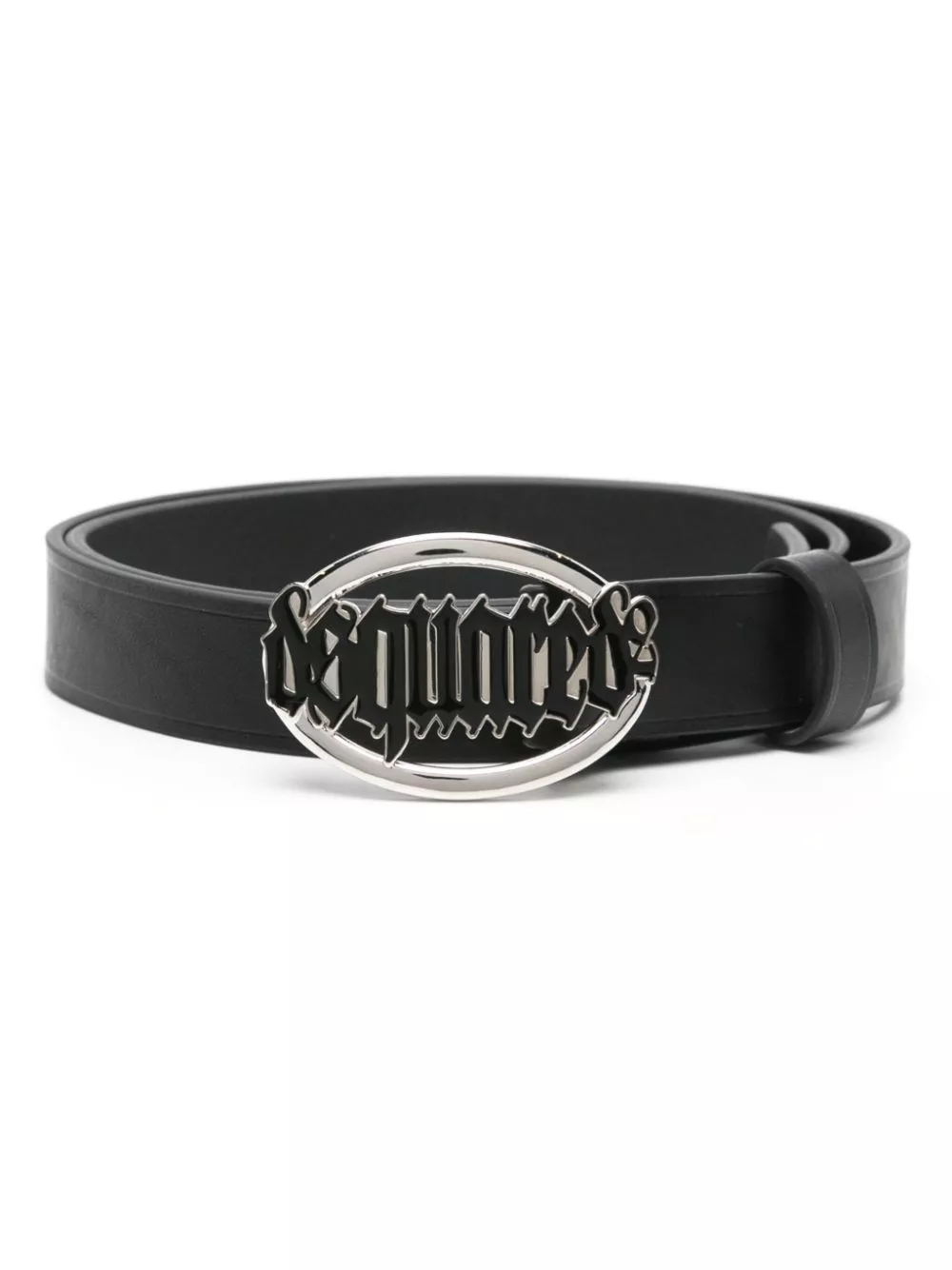 Cheap DSQUARED2 Gothic logo-buckle leather belt Women 0117