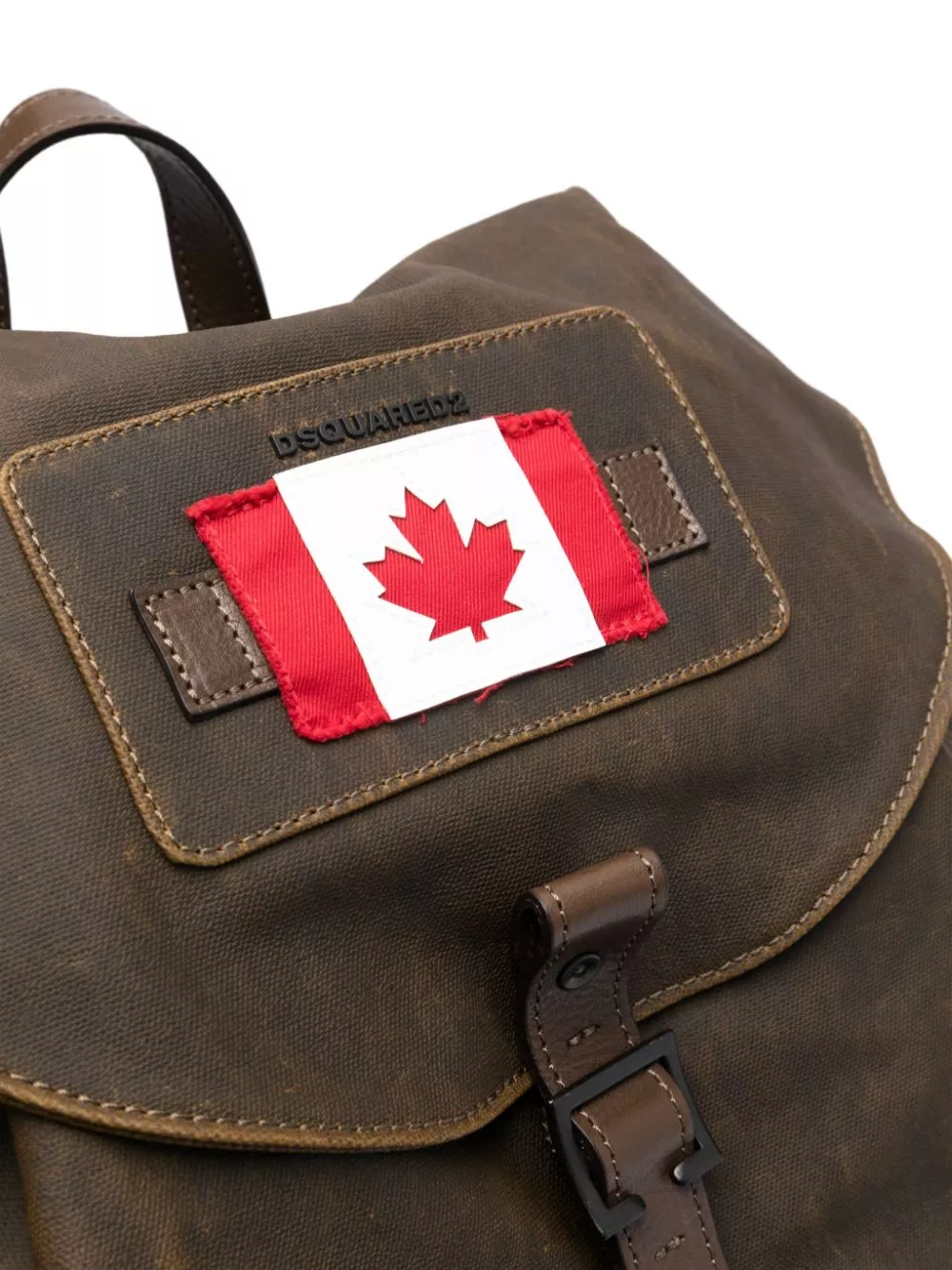 Disqued DSQUARED2 Canadian Flag cotton-blend backpack Men 0116