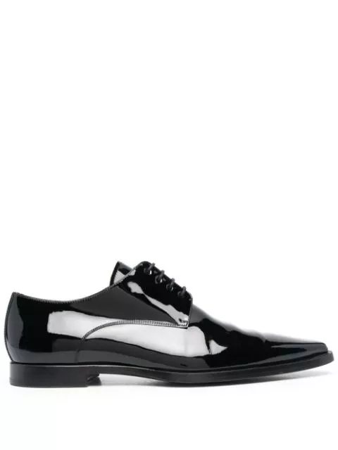 Cheap DSQUARED2 patent-leather Derby shoes Men 0125