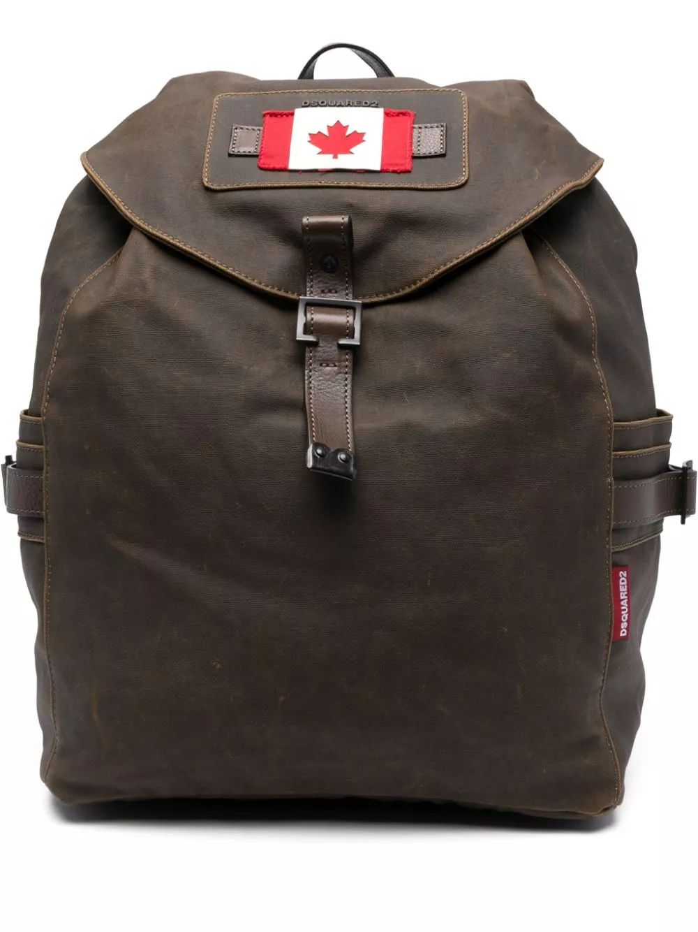 Disqued DSQUARED2 Canadian Flag cotton-blend backpack Men 0116