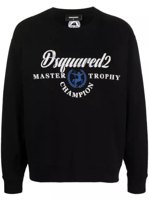 DSQUARED2 logo-print cotton sweatshirt Men 0115