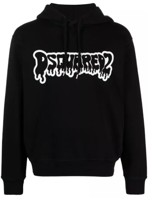 DSQUARED2 logo-print cotton hoodie Men 0115