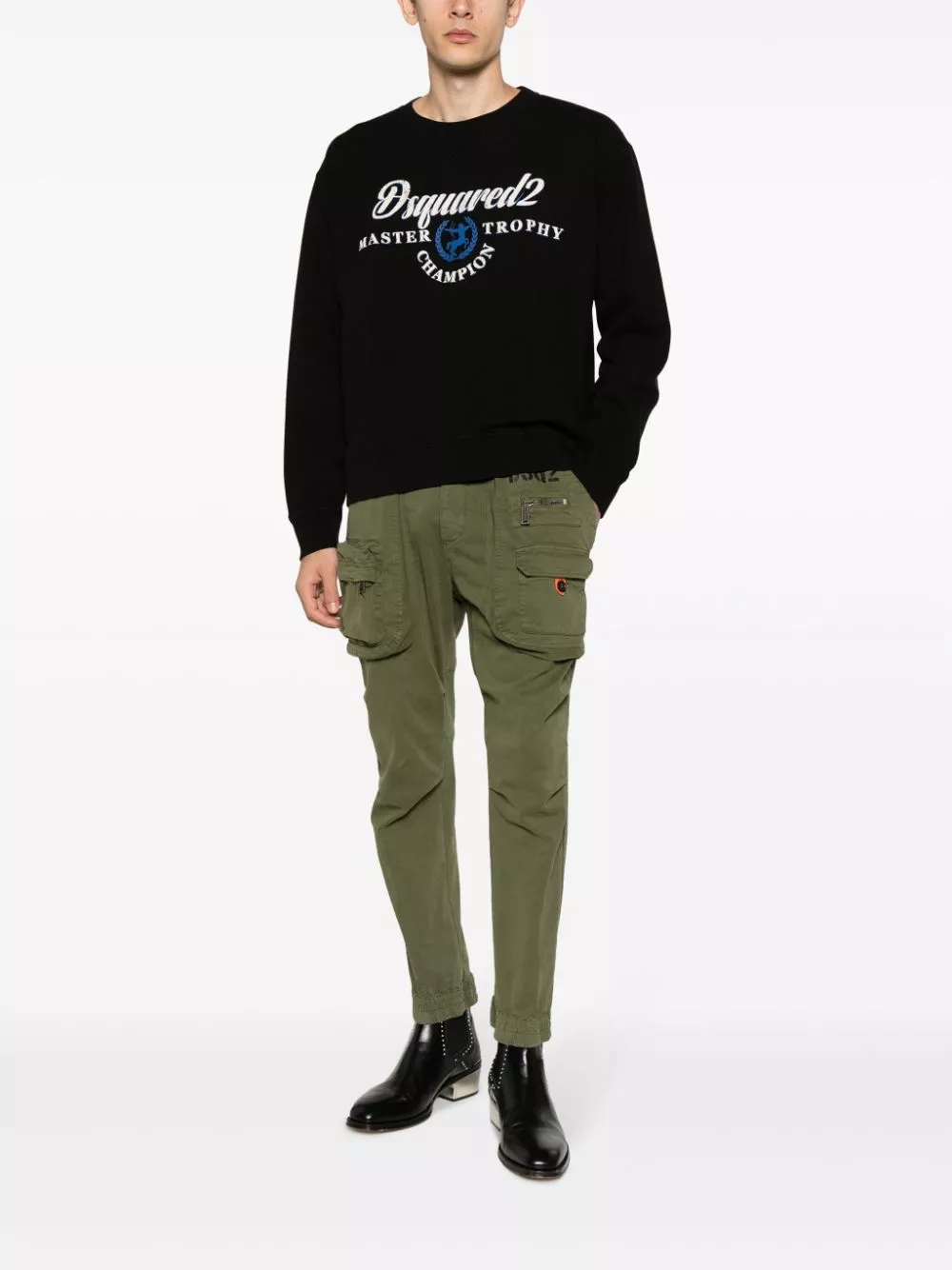 Disqued DSQUARED2 logo-print cotton sweatshirt Men 0115