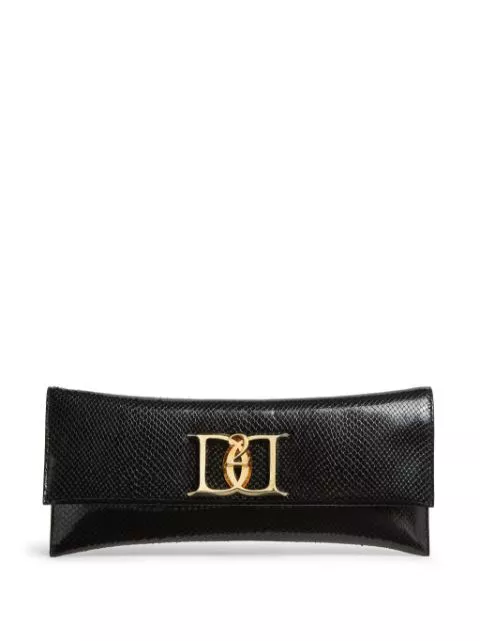 Affordable DSQUARED2 logo-plaque leather clutch bag Women 0129