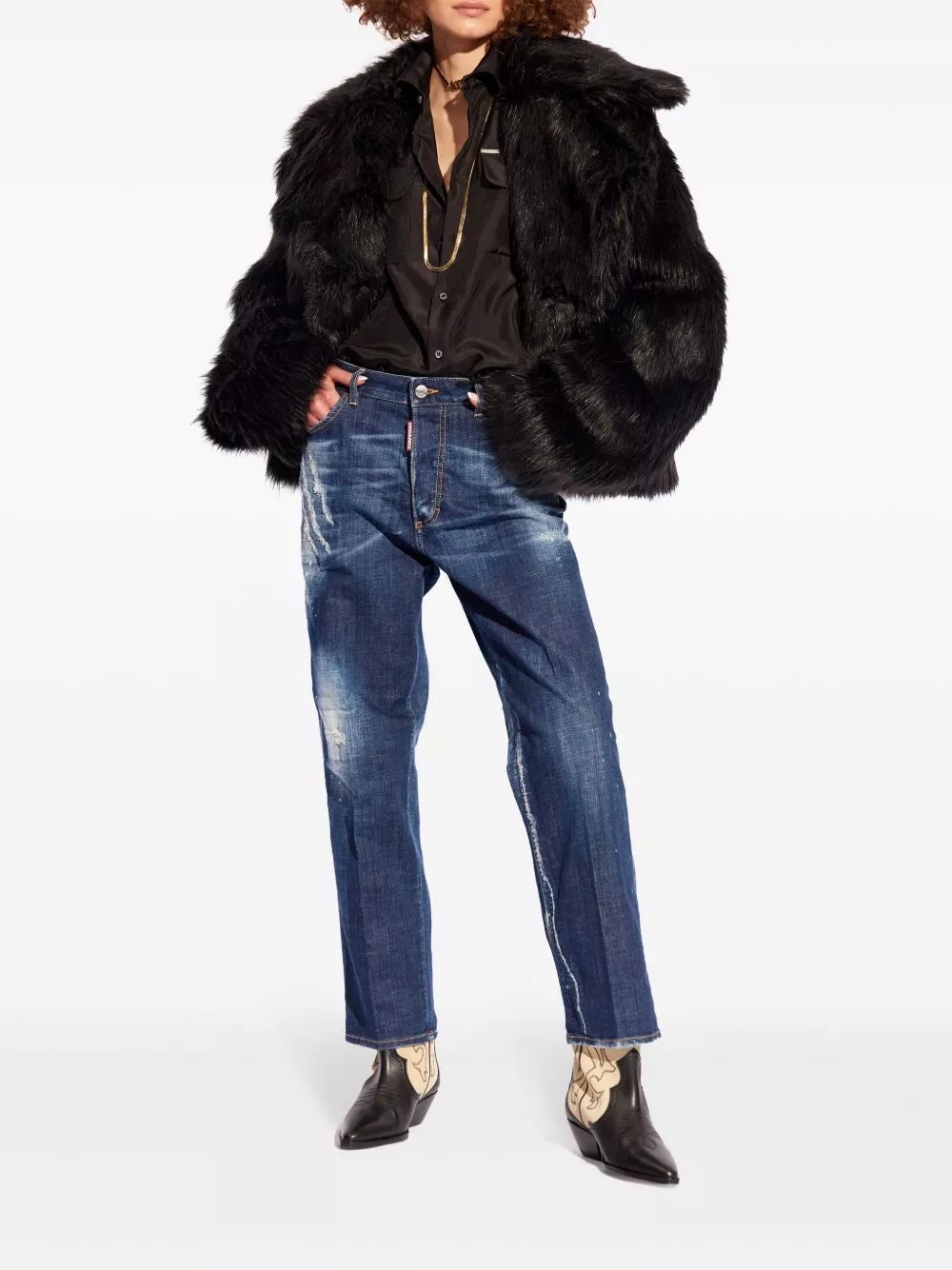 Disqued DSQUARED2 Hunting faux-fur jacket Women 0119