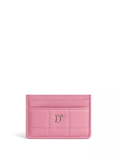 Cheap DSQUARED2 logo-plaque leather card holder Women 0117