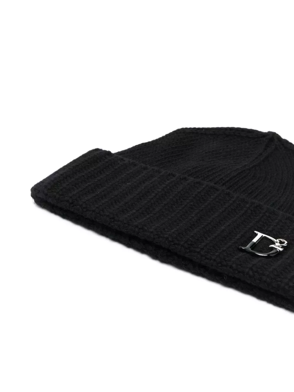 Disqued DSQUARED2 monogram-plaque knitted beanie Women 0122