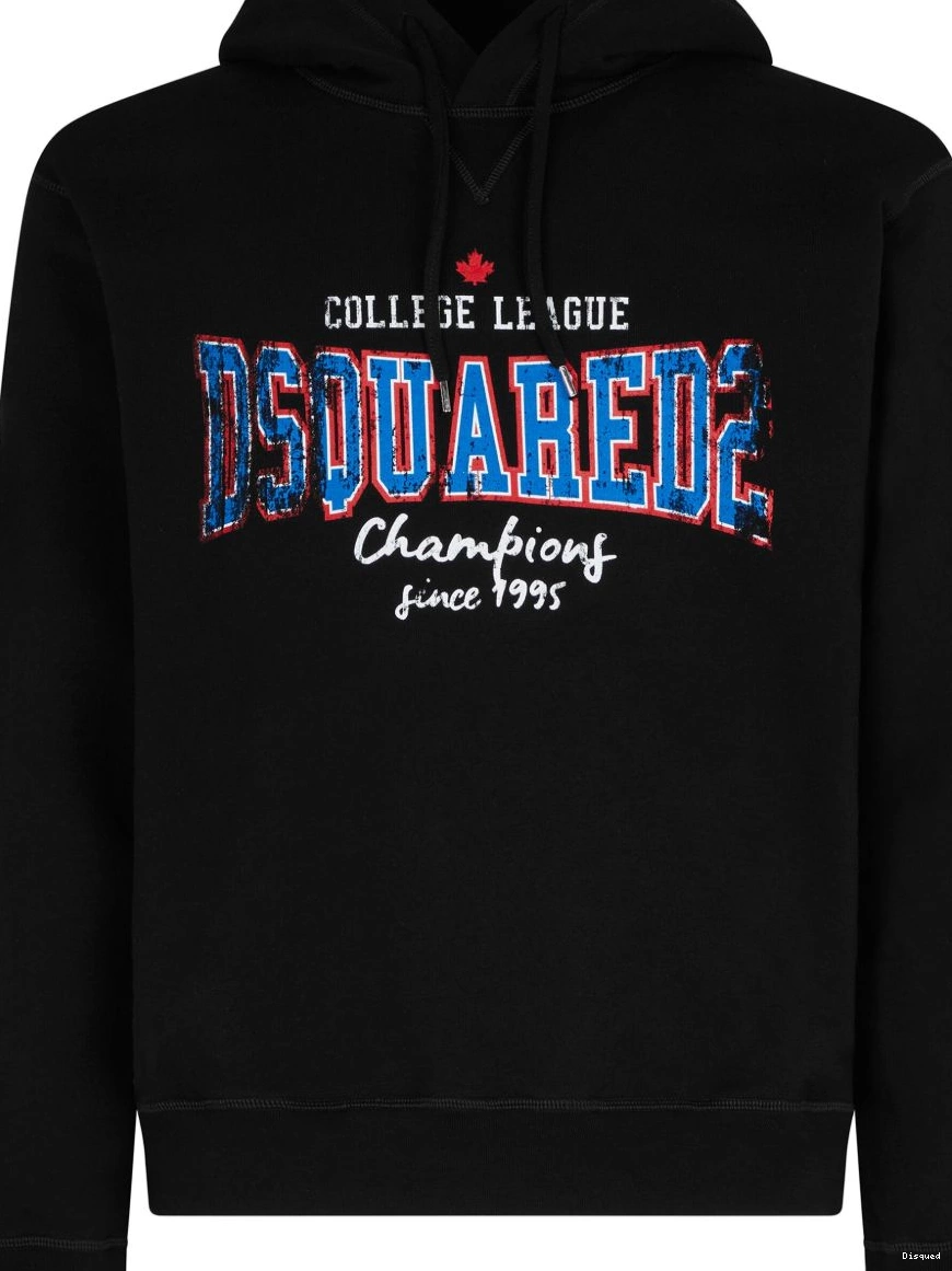 Cheap Men logo-print cotton hoodie DSQUARED2 0222