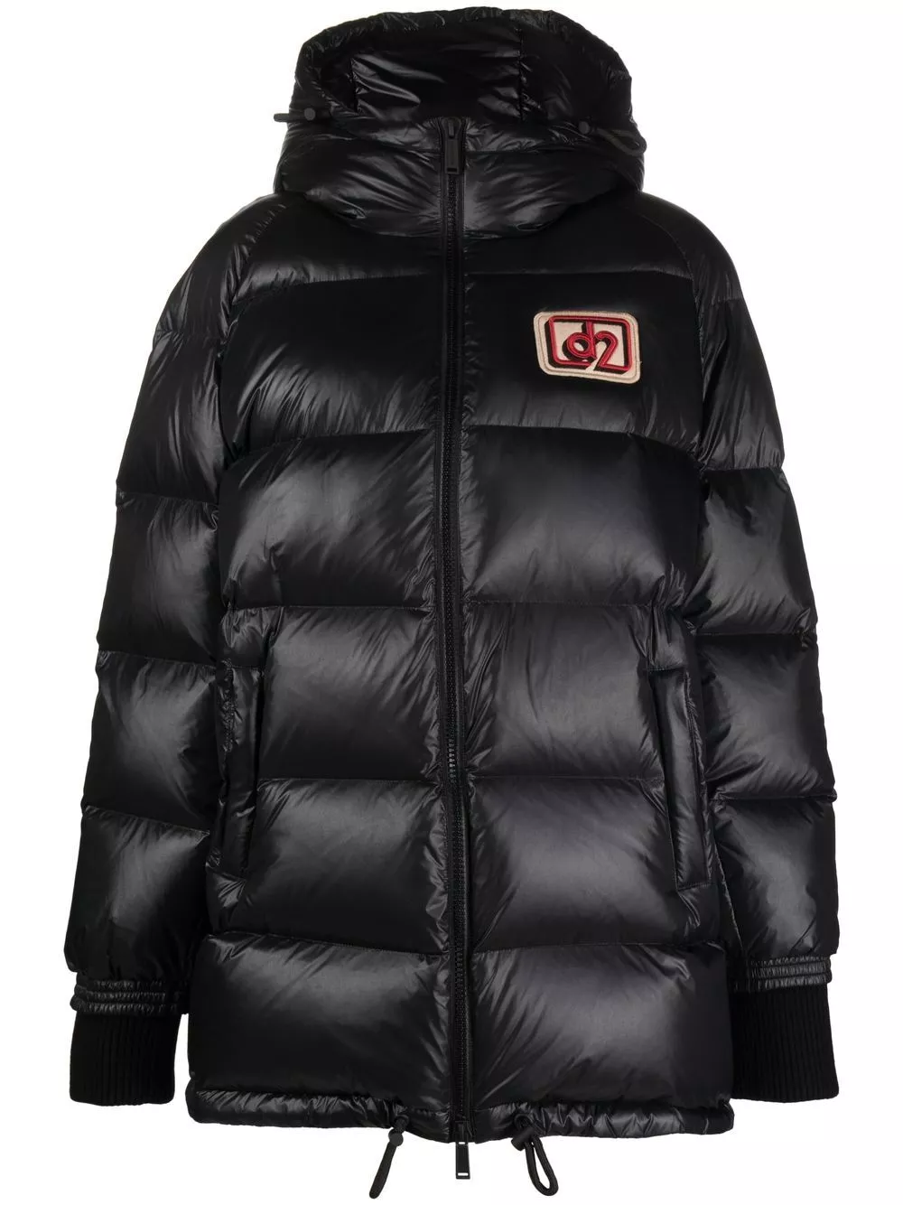 Disqued DSQUARED2 logo-patch padded coat Women 0202