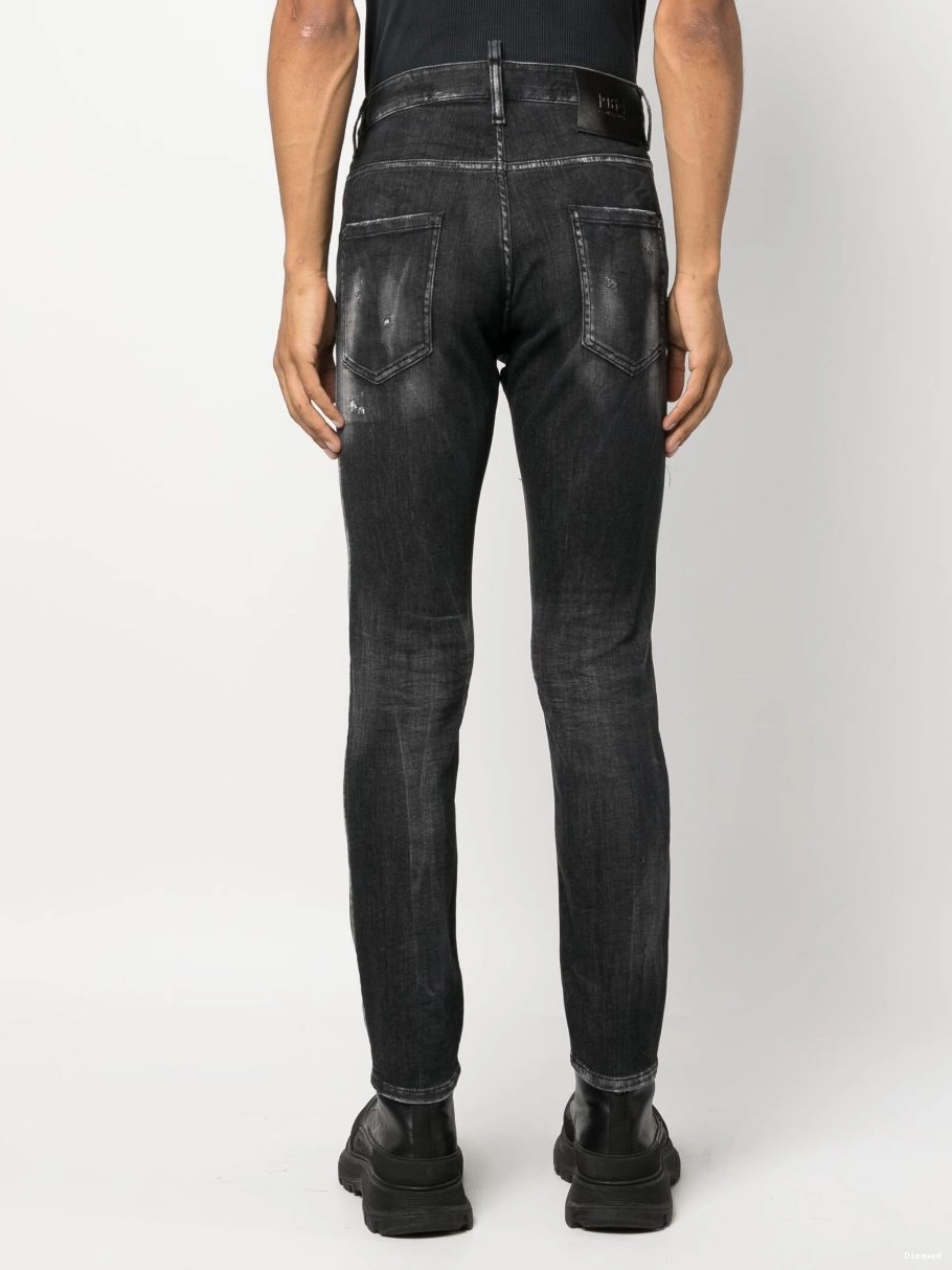 Cheap skinny jeans DSQUARED2 Men ripped-detail 0218