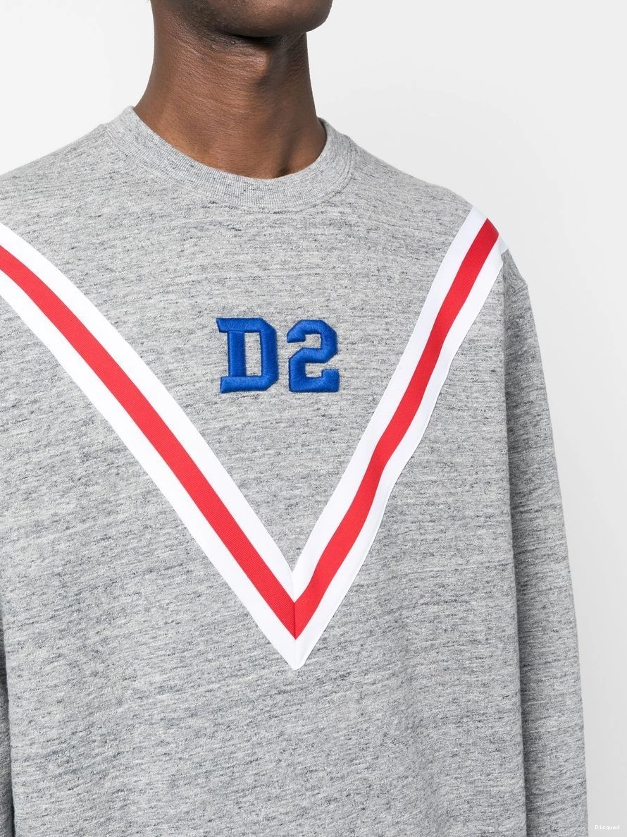 Disqued DSQUARED2 logo-embroidered cotton sweatshirt Men 0221