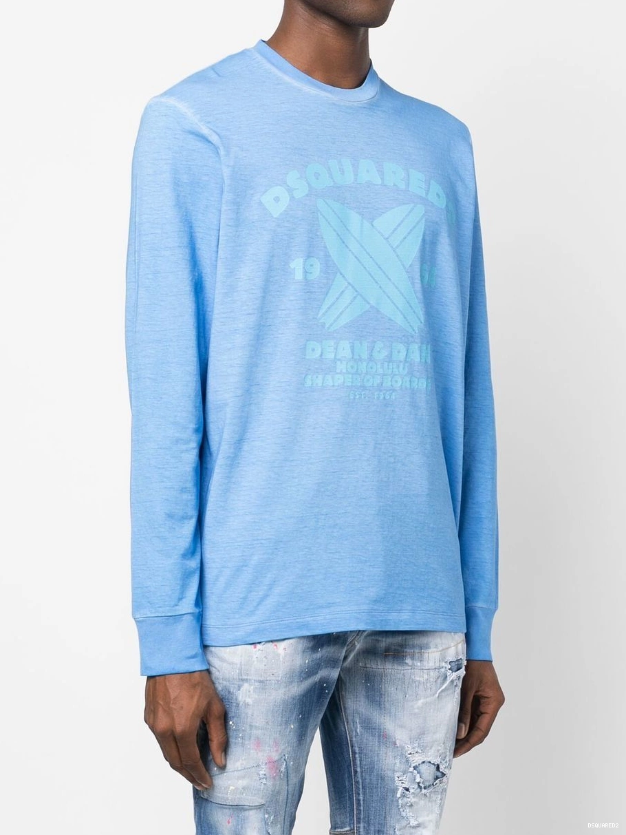 Affordable Men DSQUARED2 logo-print sweatshirt detail 0215