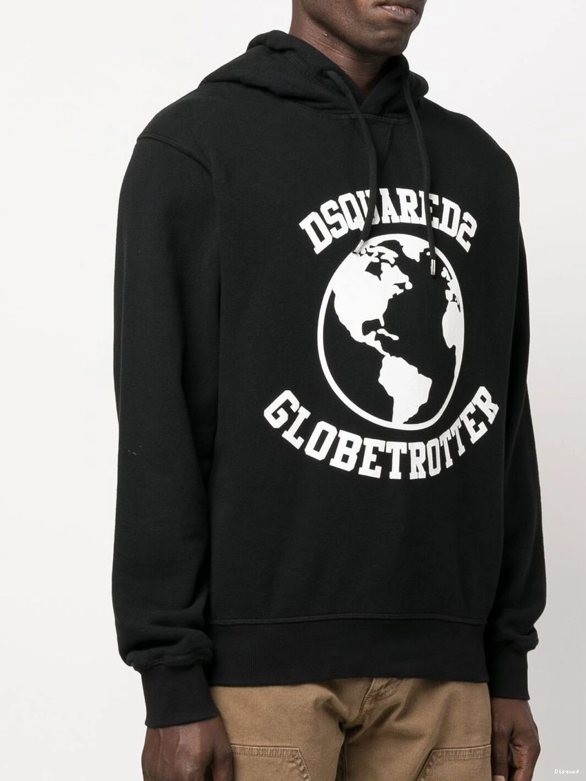 Disqued Globetrotter hoodie Men DSQUARED2 logo-print 0221