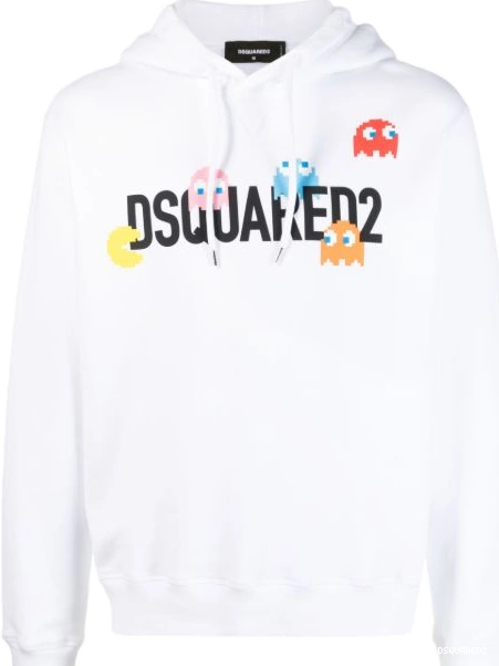 Disqued cotton logo-print hoodie DSQUARED2 Men 0216