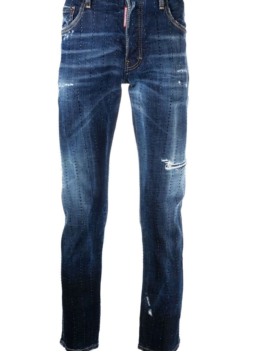 Affordable Men jeans gem-embellished distressed DSQUARED2 0213