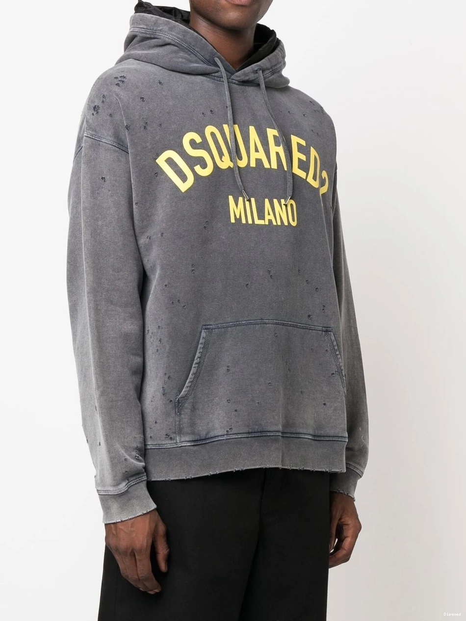 Disqued pullover hoodie DSQUARED2 logo-print Men 0220