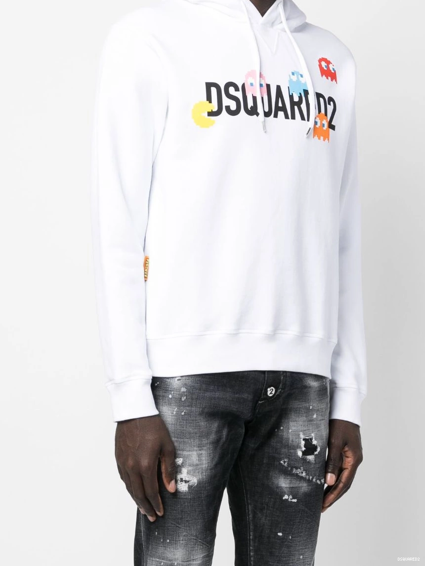 Disqued cotton logo-print hoodie DSQUARED2 Men 0216