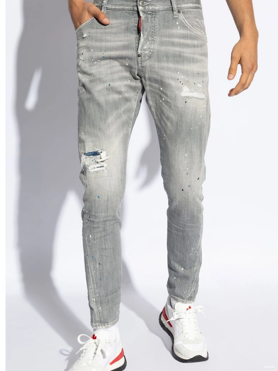 Cheap Men DSQUARED2 Blue jeans Skater Peak 0213