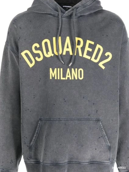 Affordable pullover Men DSQUARED2 logo-print hoodie 0215