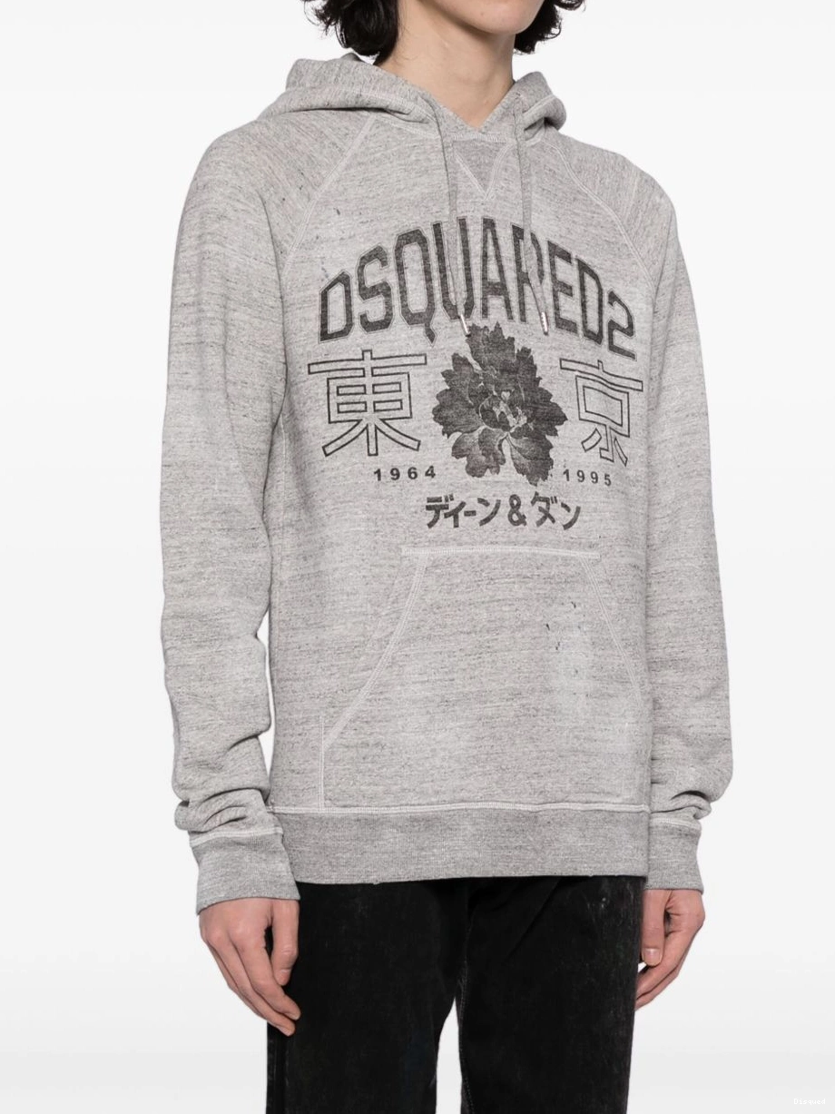 Disqued DSQUARED2 cotton graphic-print Men hoodie 0211