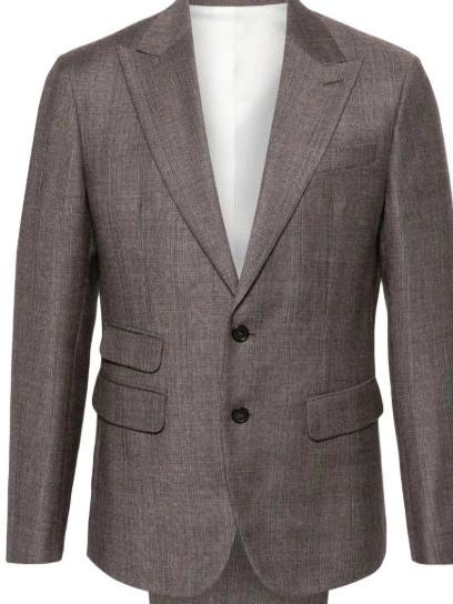 Cheap DSQUARED2 Men wool suit virgin double-breasted 0213