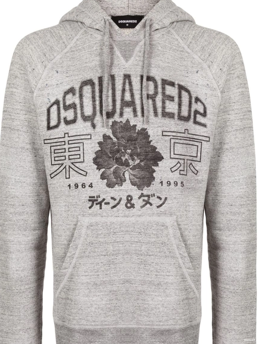 Disqued DSQUARED2 cotton graphic-print Men hoodie 0211