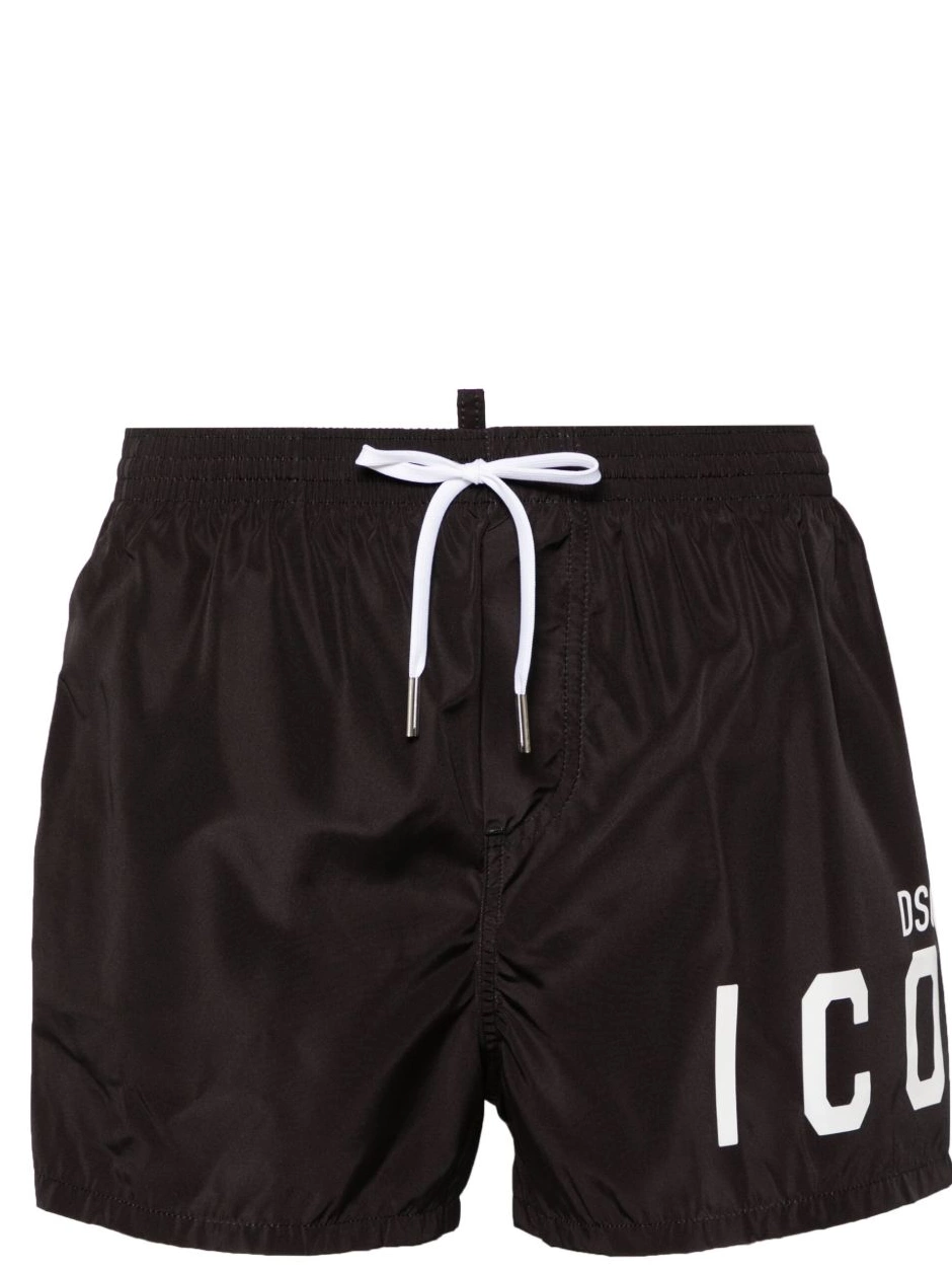 Affordable Men drawstring swim Icon-print DSQUARED2 shorts 0217