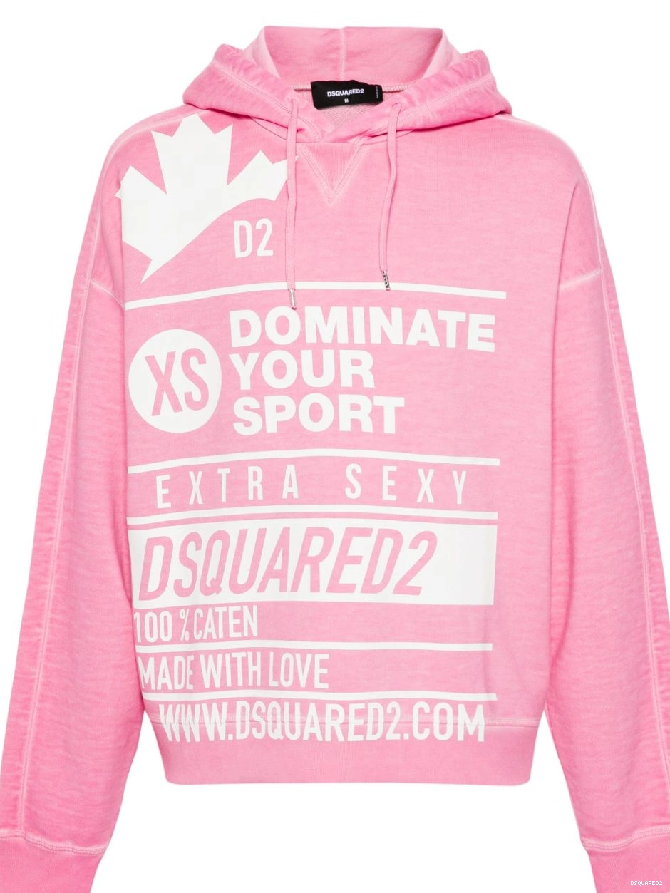 Affordable logo-print hoodie DSQUARED2 Men 0218