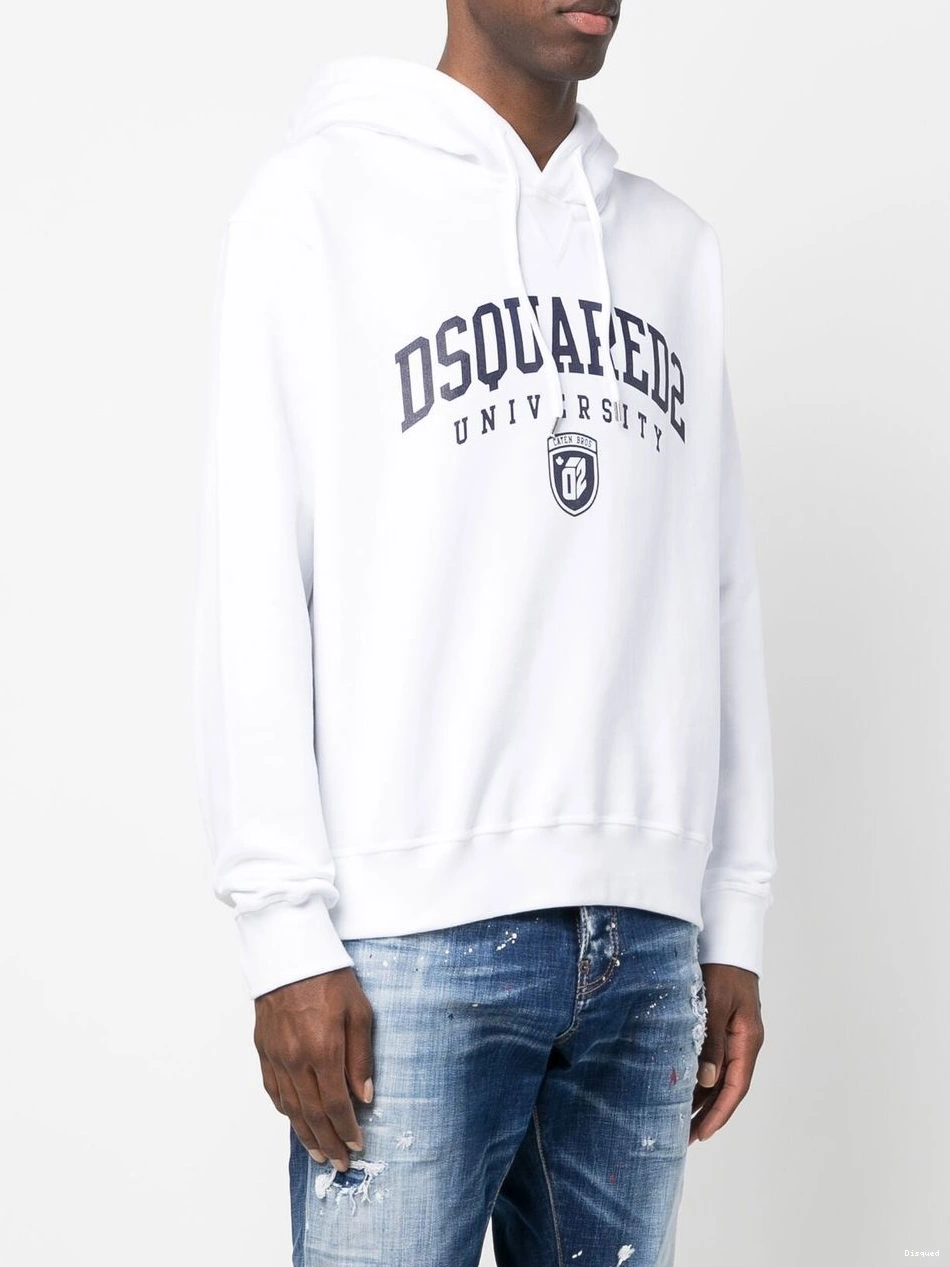 Affordable drawstring University Men DSQUARED2 hoodie print 0217