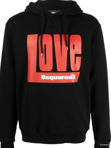 Disqued DSQUARED2 logo-print pullover hoodie Men 0219