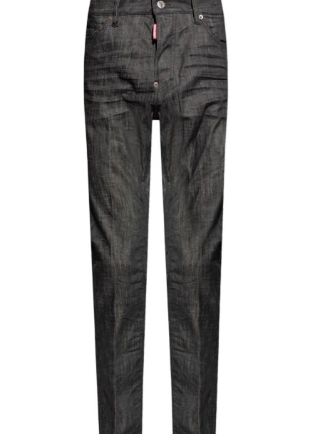 Disqued Men cotton jeans DSQUARED2 logo-patch 0215