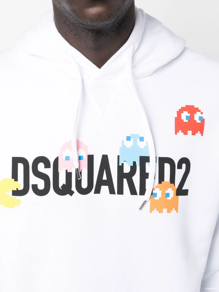 Disqued cotton logo-print hoodie DSQUARED2 Men 0216