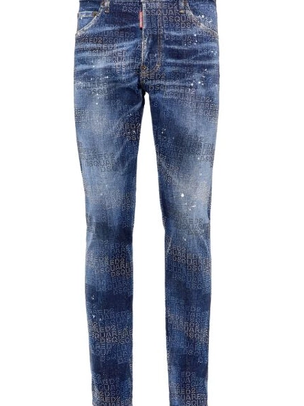 Cheap jeans Men DSQUARED2 paint-splatter slim-fit 0218