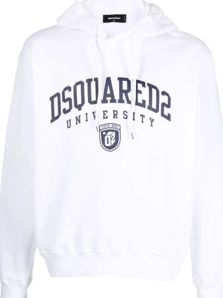 Affordable drawstring University Men DSQUARED2 hoodie print 0217