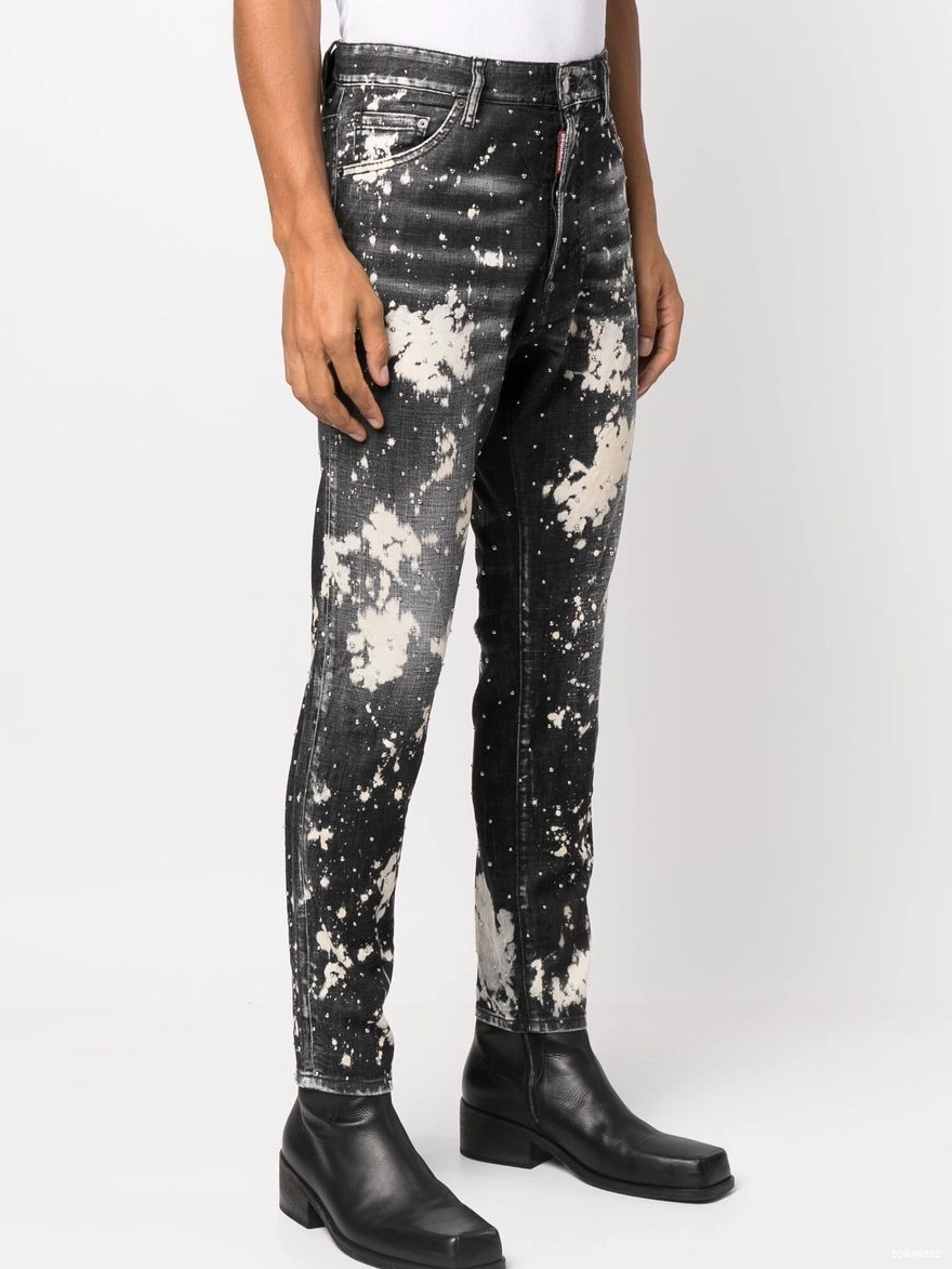 Affordable denim DSQUARED2 jeans Men splatter-print paint 0210