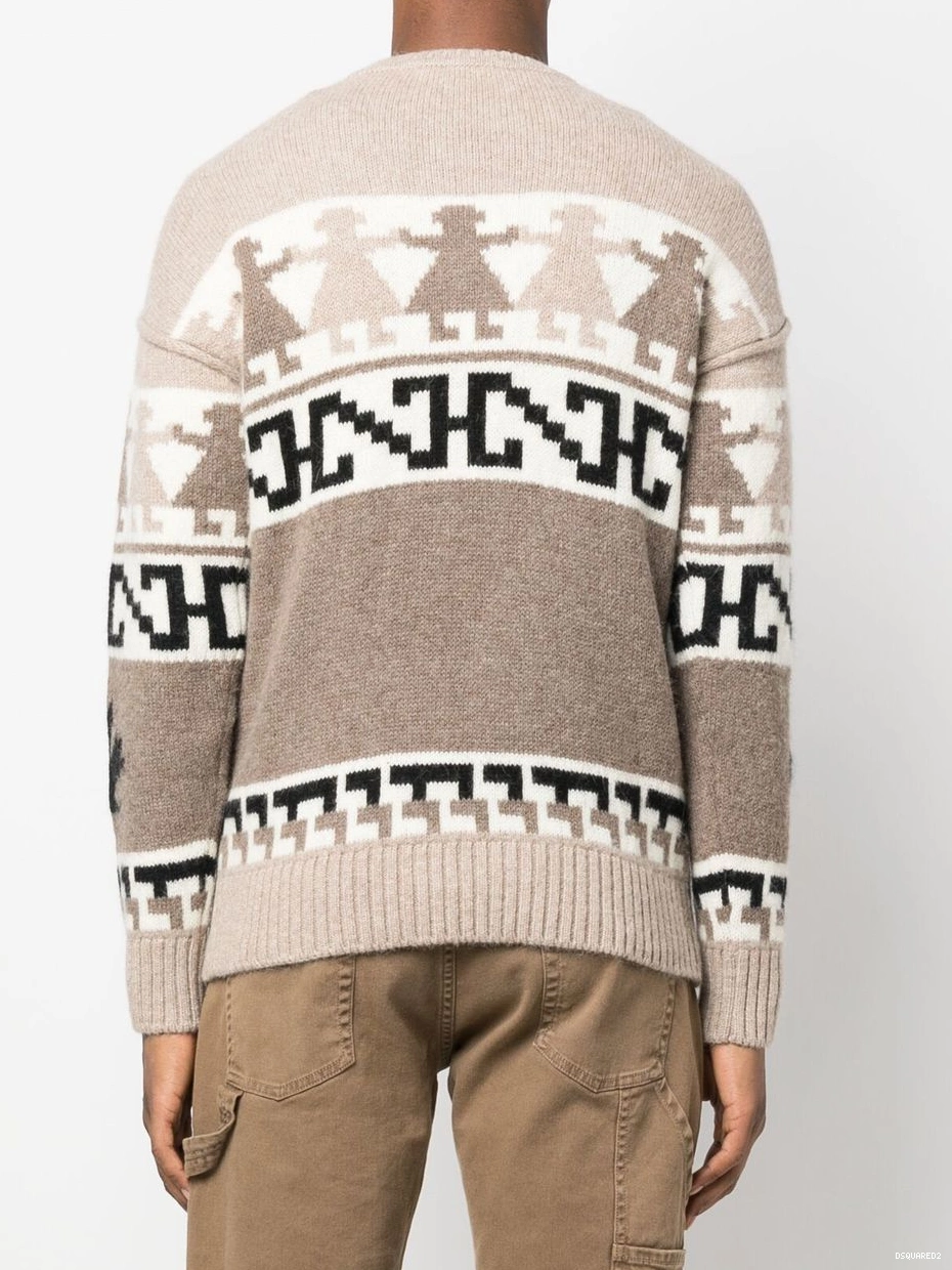 Disqued Men jacquard-knit alpaca jumper DSQUARED2 wool 0210