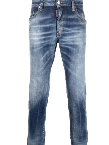 Cheap jeans washed slim-fit DSQUARED2 Men 0220