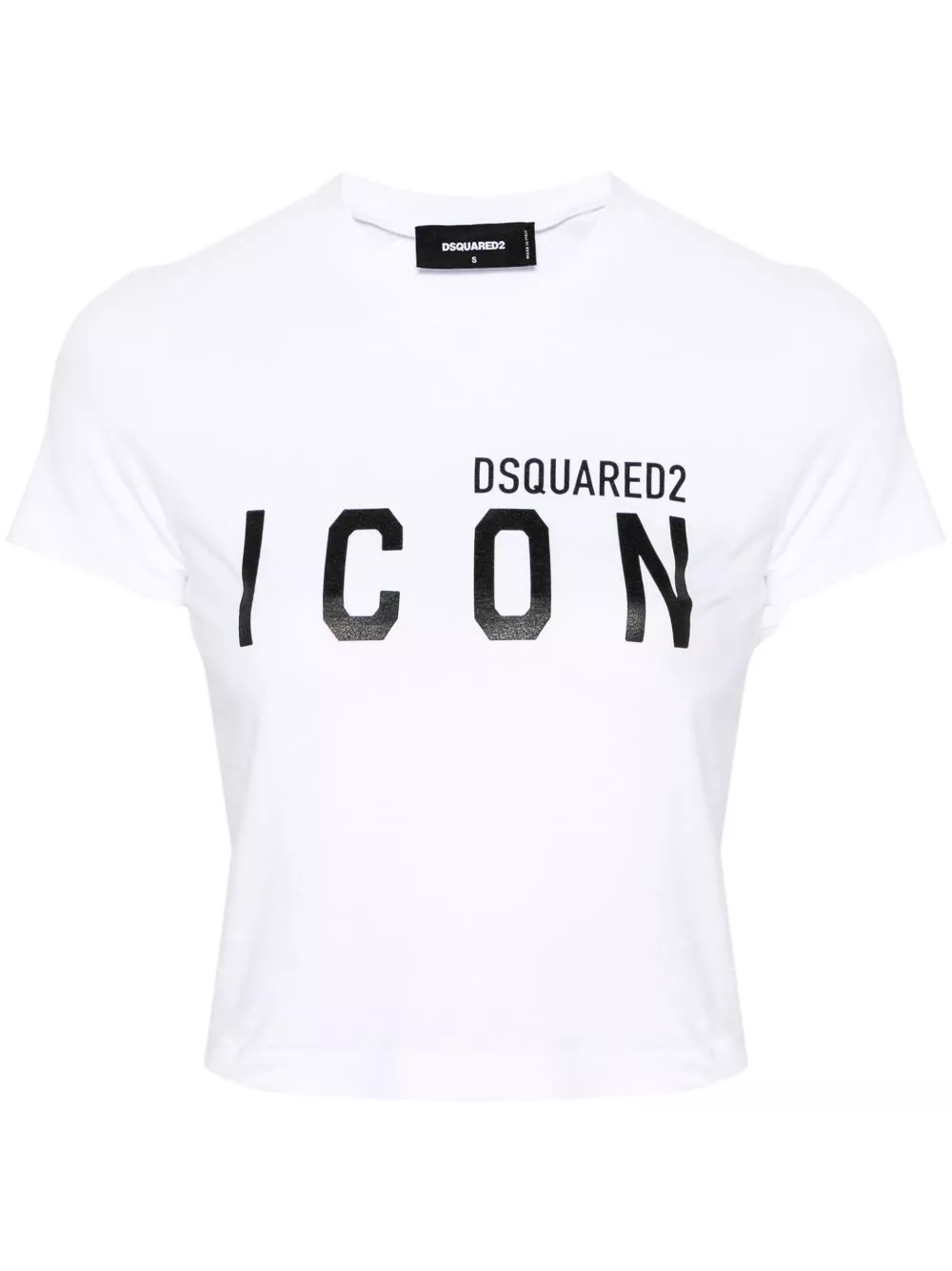 Disqued DSQUARED2 logo-print cropped T-shirt Women 0202