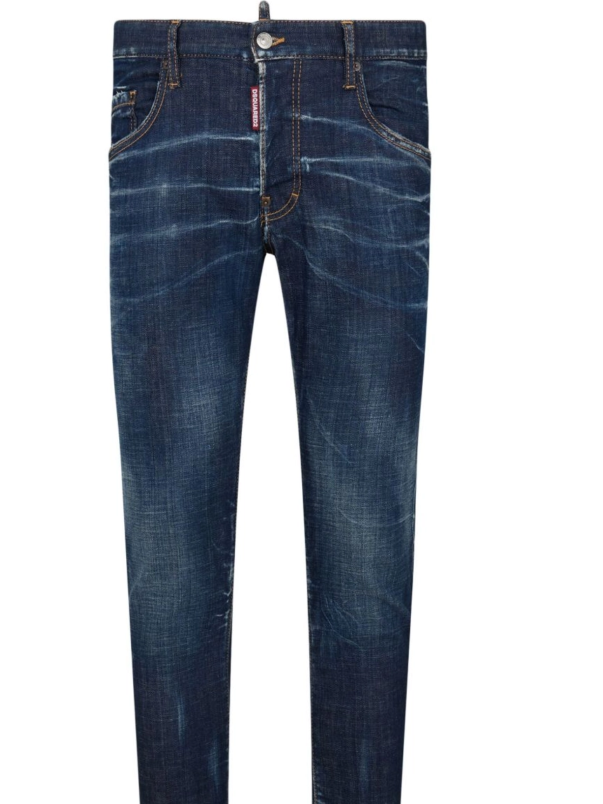 Disqued jeans logo-applique slim-cut Men DSQUARED2 0213