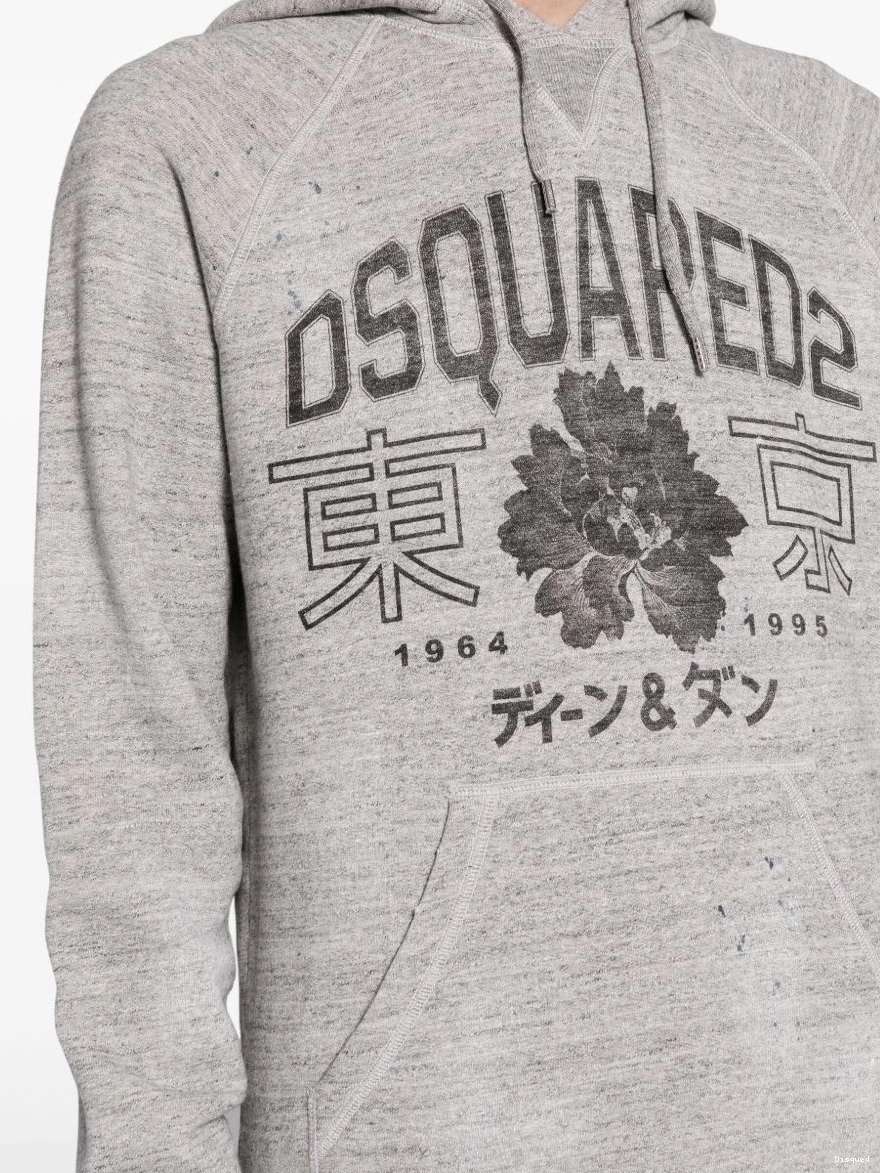 Disqued DSQUARED2 cotton graphic-print Men hoodie 0211