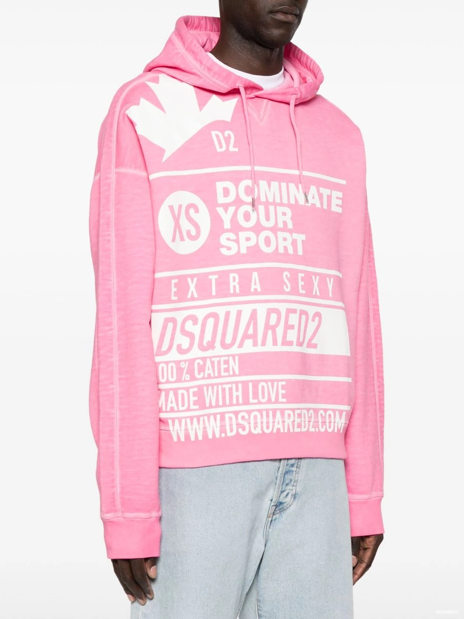 Affordable logo-print hoodie DSQUARED2 Men 0218