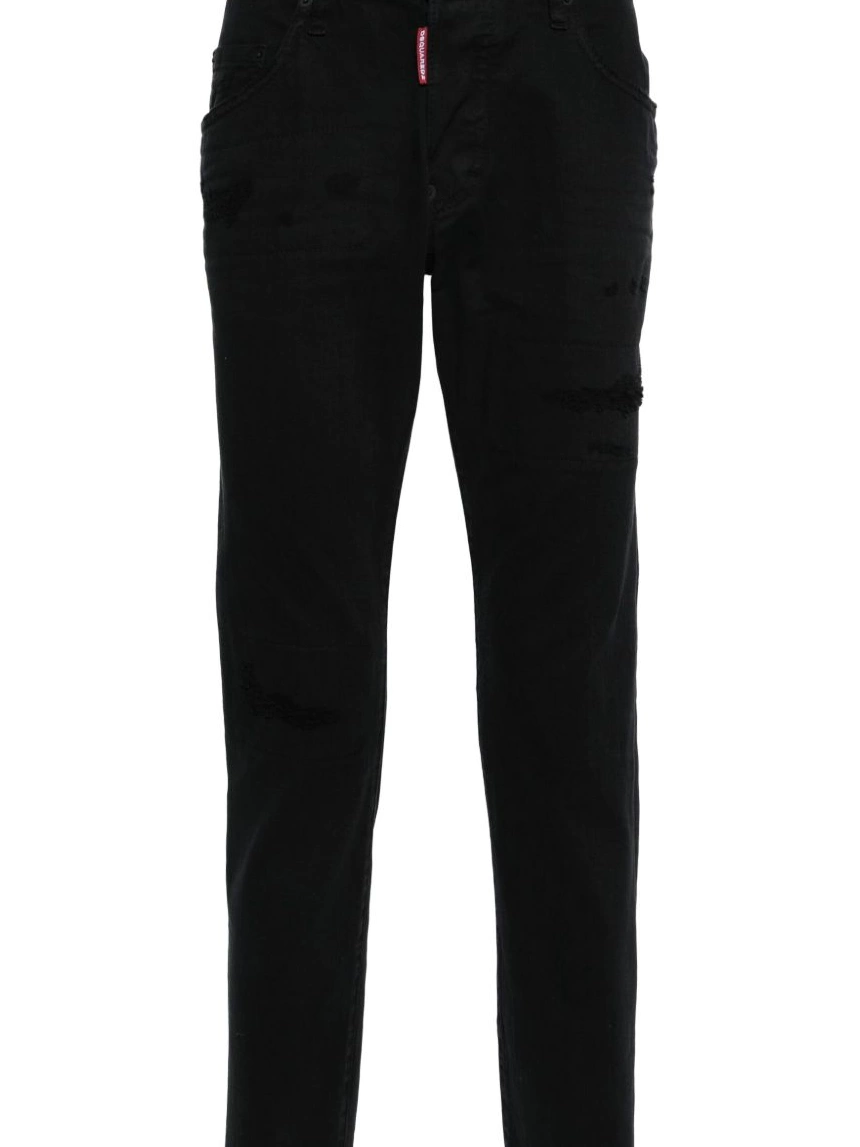 Cheap Bull Men Black DSQUARED2 slim-fit jeans Skater 0209