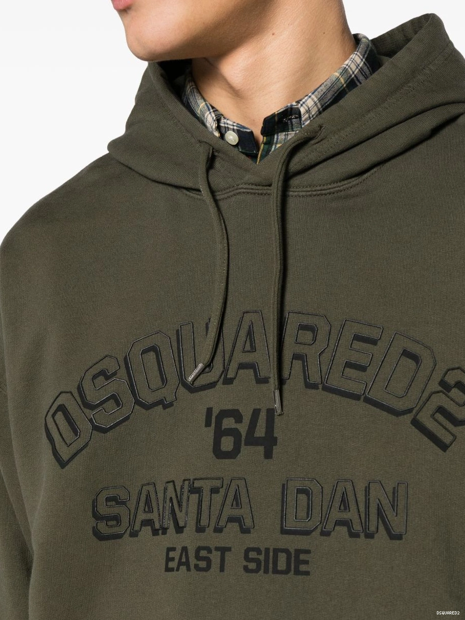 Affordable DSQUARED2 hoodie Men cotton logo-embossed 0215