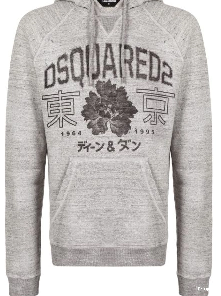 Disqued DSQUARED2 cotton graphic-print Men hoodie 0211