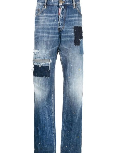 Affordable patchwork distressed-effect DSQUARED2 Men jeans 0218