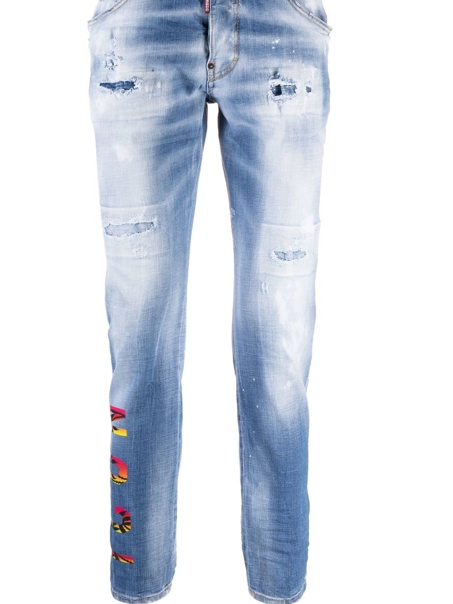 Affordable printed Men slim-cut DSQUARED2 jeans Icon 0216