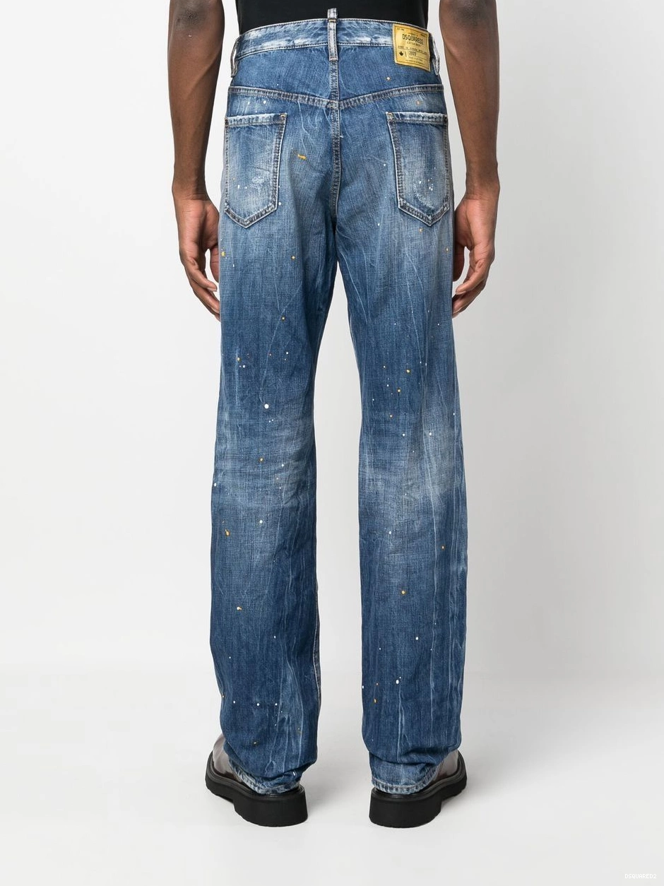 Affordable patchwork distressed-effect DSQUARED2 Men jeans 0218