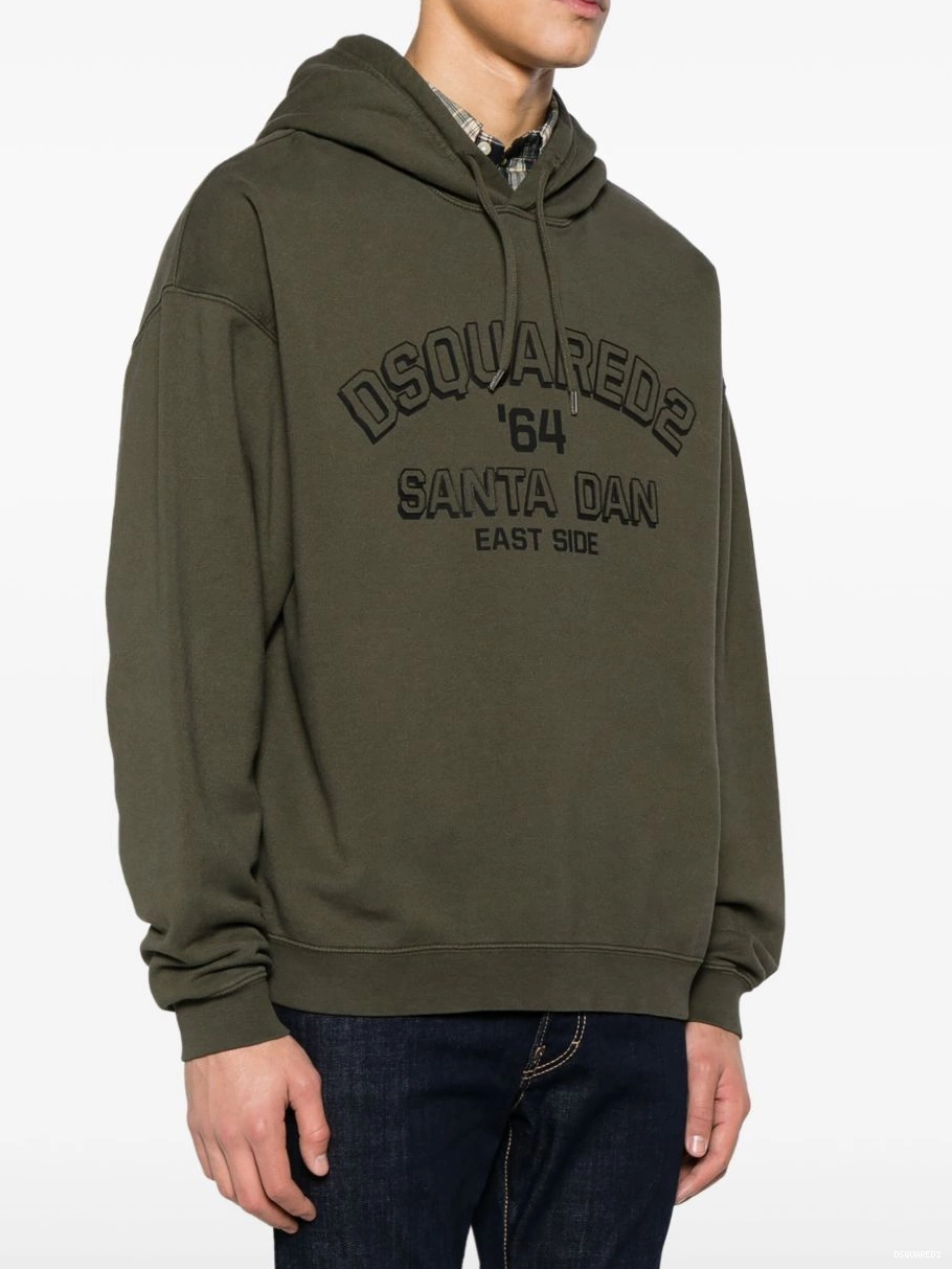 Affordable DSQUARED2 hoodie Men cotton logo-embossed 0215