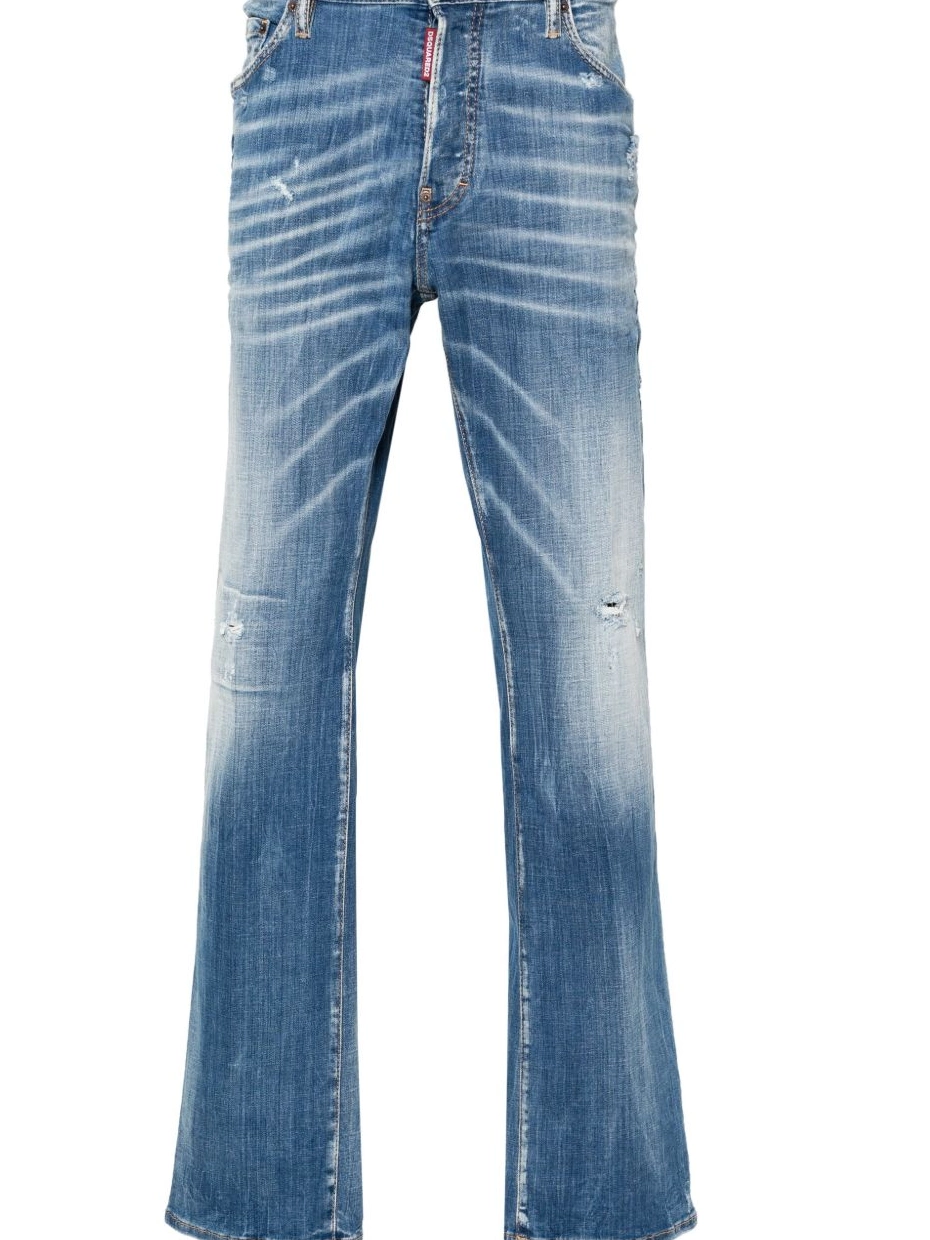 Disqued straight-leg jeans Men mid-rise DSQUARED2 0214