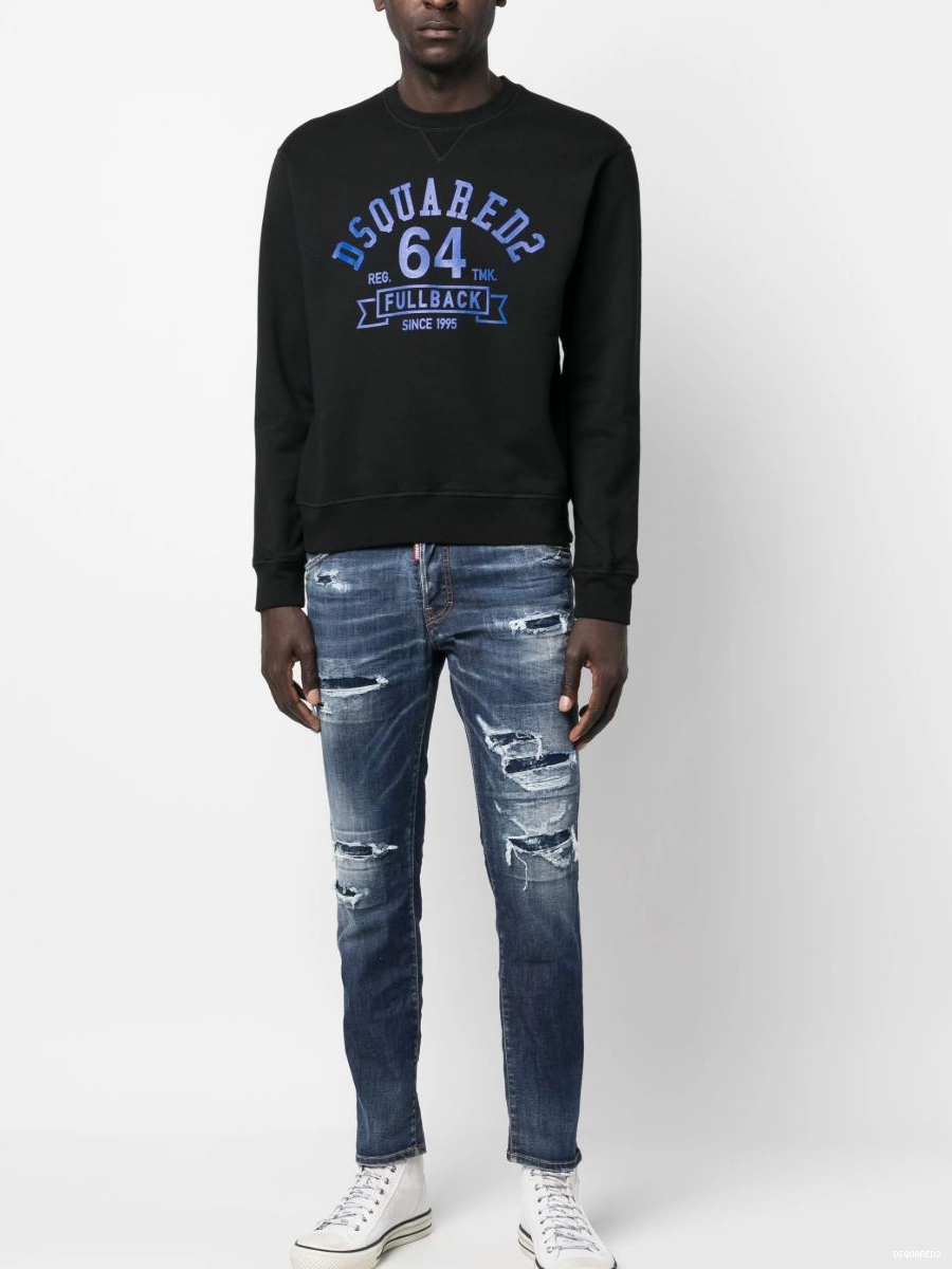 Cheap cotton sweatshirt Men logo-print DSQUARED2 0212